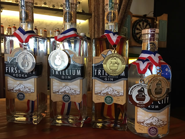 First City Vodka, Trillium Gin, and First City Rum won five ADI awards in 2017 and 2018! Amazing!