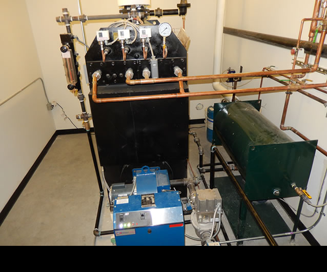 Their MPH-50 (50 HP) Columbia boiler with a PowerFlame burner, condensate/water feed, and blow down system. The boiler will produce decades of consistent, low pressure steam for both the distillery and the brewery.