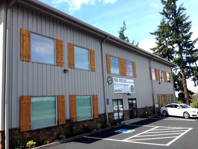Unassuming on the outside, they have very nice class rooms and meeting rooms for their own events and for rent. Attend hands-on distilling classes right here.