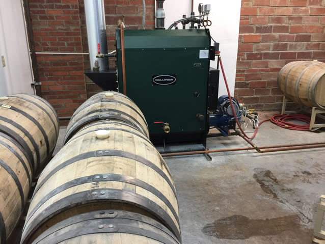 Whiskey barrels.