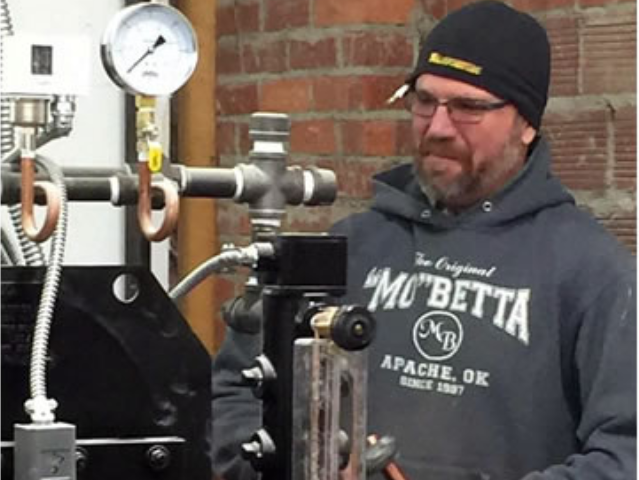 Our favorite part - setting up the boiler! Not a beauty like their still, but a faithful companion, built to provide decades of consistent steam for the still.