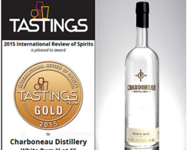 Congratulations Charboneau Distillery on your gold metal certification from Tastings.com!! Charboneau White Rum "Lot 6" scored 92 points - "Exceptional"