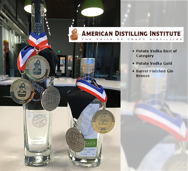 Three awards won at the American Distilling Institute competition.