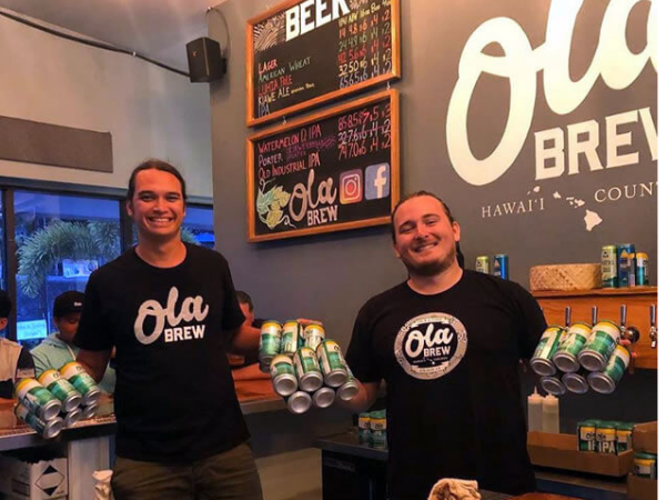 Ola Brew Co makes it easy to enjoy their IPA’s, lagers, and more any way the customer wants: on tap, in growlers, and in cans.