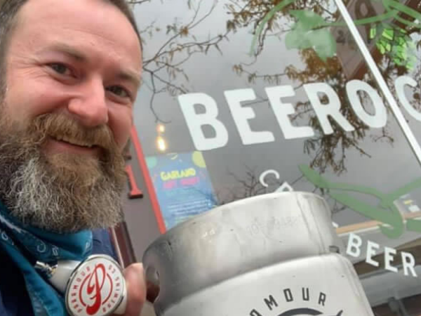 Another beer delivery at Pint's Alehouse in Spokane, WA.