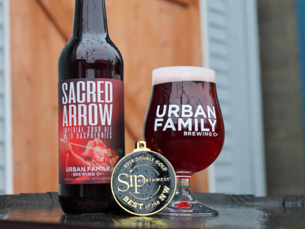 Woo-Hoo! Sacred Arrow sour ale won the Double Gold Award at Best of the NW!