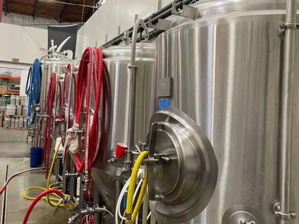 Here they are – the fermentation tanks for their 15 barrel brewhouse.