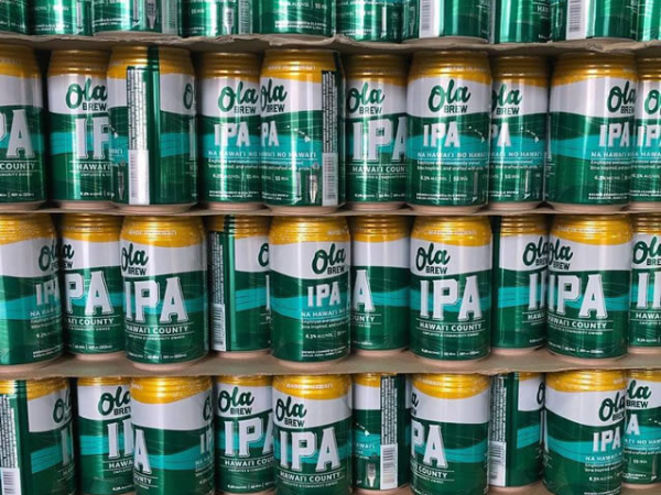 Ola Brew Co beer is available throughout Hawaii plus distribution to the mainland and overseas.
