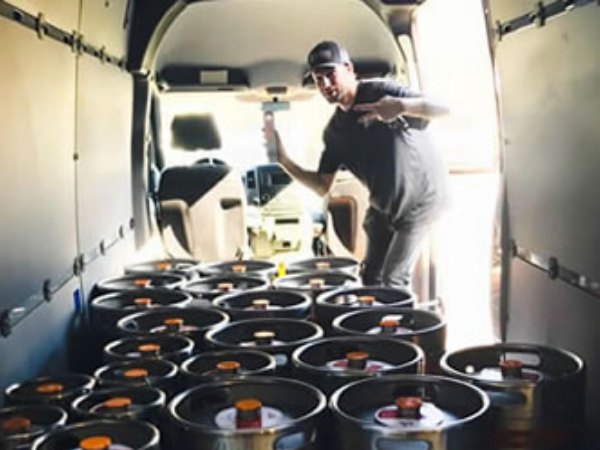 Delivering kegs of Jellyfish beer - enjoy Jellyfish beer at your favorite restaurant and at events.