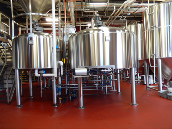Mash tanks for Kulshan Brewing Company's 30 barrel production brew house.