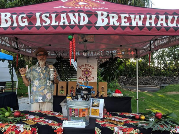 Taking beer to the people - at the Waimea Christmas parade.