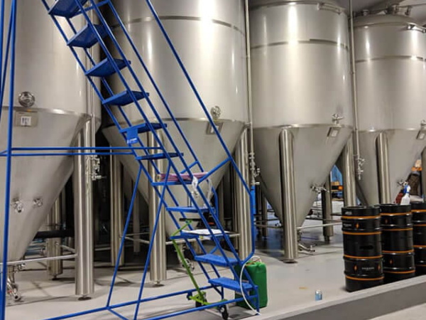 Their 15 barrel brew house.